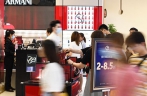 Customers shop at duty-free shops in Haikou