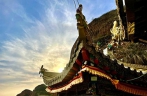 Spectacular view of Xiaqiong monastery in Qinghai