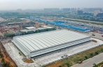 Construction site of e-commerce logistics zone project in China’s Guangxi