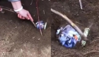 学生挖出10年前学长埋下的整瓶千纸鹤