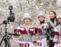 Miao villagers present snow wonderland via livestreaming