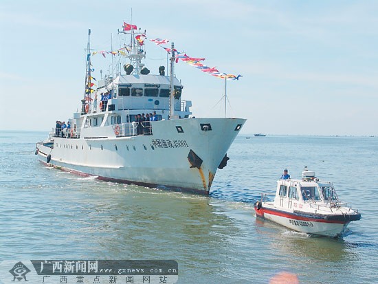 广西中国渔政45001船南沙巡航守礁巡礼